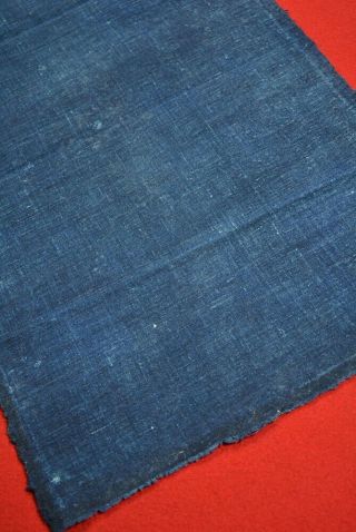 CB49/50 Vintage Japanese Fabric Cotton Antique Boro Patch Indigo Blue 20.  5 