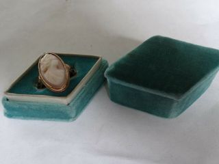 Very Fine Antique Estate 10k Gold Cameo Ring