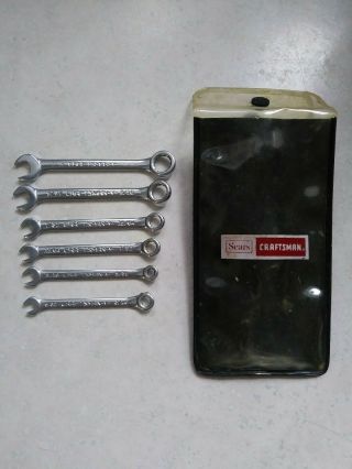 Vintage Sears Craftsman 10 - Piece Combo Ignition Sae Wrench Set No.  9 43441 Usa