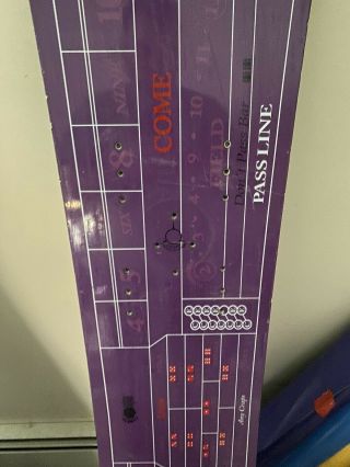 Vintage 1997 Burton Jeff Brushie Snowboard 153 cm Craps Table Purple 2