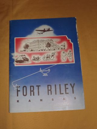 Vintage Us Army Fort Riley Kansas 10th Infantry Division Book