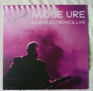 Midge Ure ‎band Electronica 9 Track Ultra Rare Signed Live Vinyl Lp Last One