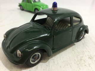 Vintage Cko Kellermann 403 Volkswagen Vw Beetle Police Germany Tin Litho 1:43