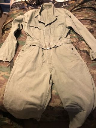 First Pattern Ww2 Army Hbt Coveralls