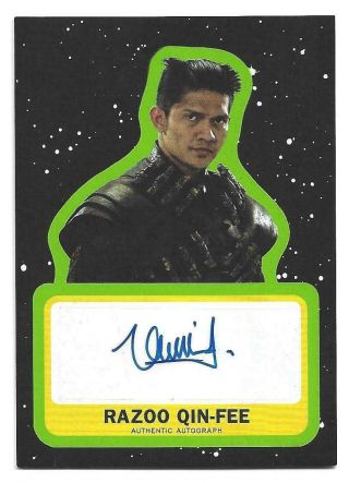 Topps Star Wars Journey To The Rise Of Skywalker Autograph Iko Uwais As Razoo