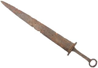 Rare Ancient Authentic Roman Sarmatian Scythians Viking Iron Battle Sword 2 - 4 AD 2