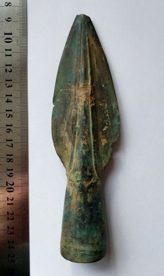 Bronze Age Spear 1200 - 800 Cent.  B.  C.  Ex.  Rare Type