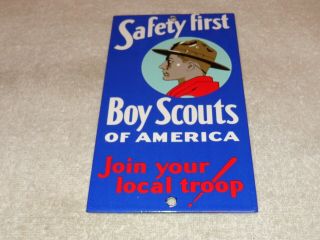 VINTAGE BOY SCOUTS OF AMERICA SAFETY FIRST 8 
