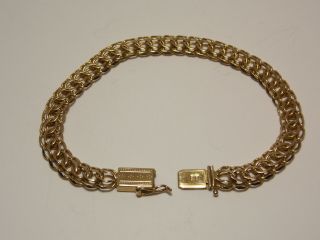 Vintage Heavy 8k Solid Gold Mens Or Womens Link Bracelet - 333
