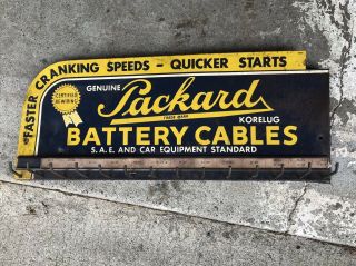 Rare 1940s Packard Battery Cables Display Rack Hot Rod Rat Rod