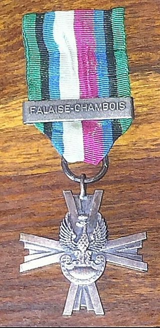 Ww2 Poland Cross Armed Forces In The West France 1939 - 1945 Medal Wwii