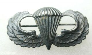 Us Ww2 Sterling Airborne Paratrooper Jump Wings Pin Back Flat Back M342