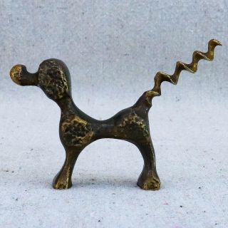 Vintage Art Deco Mid Century Modern Bronze Brass Poodle Dog Corkscrew Hakuli?
