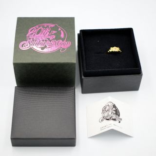 Sailor Moon Premium Bandai Limited Crystal Tiara Ring Silver 18k Gold Plated Us5
