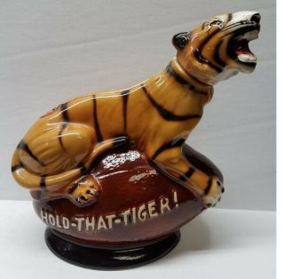 Hold That Tiger Football Decanter Ncaa Lsu - Fighting Tigers Louisiana Bengal