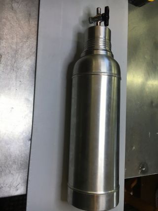Vintage Stanley Aladdin SS Vacuum Bottle (Thermos - Type) With Server,  Stainless S 3