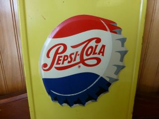 Vintage Pepsi Cola Advertising Thermometer,  Circa 50 ' s - 60 ' s, 3