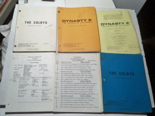 3 Vintage Scripts DYNASTY II - The Colbys of California,  Shooting Schedules 2
