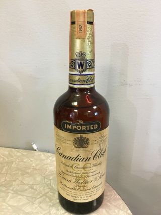 Vintage 1957 Canadian Club Whisky / Collectable Bottle