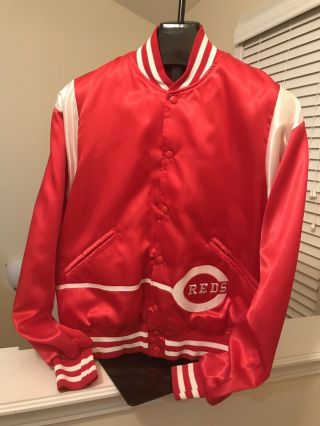 Cincinnati Reds Satin Felco Jacket Sz Xl Vintage 60 