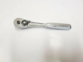 Vintage Craftsman - V - Series 43785 3/8 " Drive Ratchet Made In The Usa