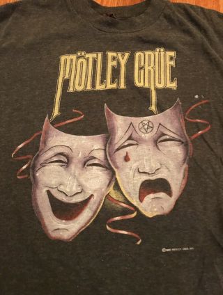 Vintage 1985 Motley crue Theater Of Pain T Shirt 2