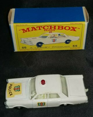 Lesney Matchbox Series Police Car 55 England