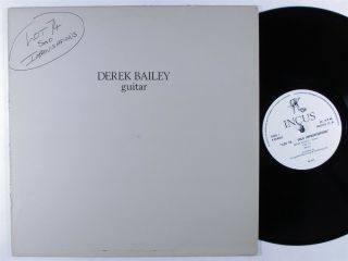 Derek Bailey Guitar Incus Lp Vg,  /vg,  Uk