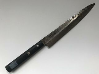 Kitchen Knife Yanagiba Signed Steel Blade Wood Handle Sashimi Japanese Vtg E420