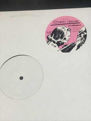 Nm Sonic Youth Disappear 12” Maxi - Single Promo Goo Ep Test Pressing Pro A 4172