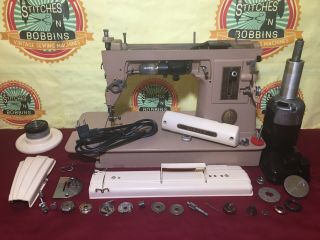 Vintage Singer 301A Sewing Machine Cleaned Serviced & 2