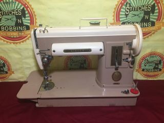 Vintage Singer 301A Sewing Machine Cleaned Serviced & 3