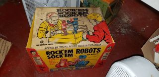Marx Vintage Rock Em Sock Em Robots 1966 Smoke Home