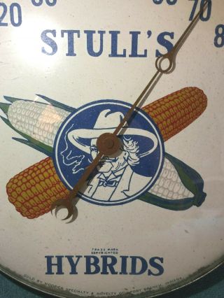 vintige stulls hybrid seed corn farm advertising thermometer hoosier speciality 3