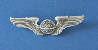 Ww2 Us Army Air Force Military Full Size Navigator Pilot Sterling Silver Wings