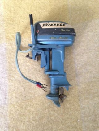 Vintage Evinrude " Big Twin Electric 30 " Toy Outboard Boat Motor,  1950s,
