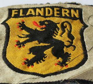 German Ww 2 - Volunteer Patch - Flandern