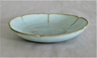 Chinese Sung Porcelain Plate Celadon Six - Lobe Small c.  960 - 1279 / 3 