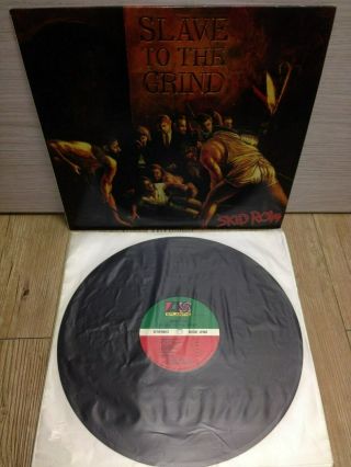 Skid Row Slave To The Grind 1991 Korea Lp Vinyl Unique 11 Tracks Sebastian Bach