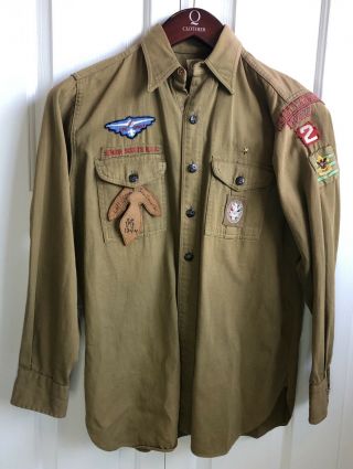 Air Scout Uniform Shirt East Lansing Michigan Eagle Scout Type 2 Senior Explorer