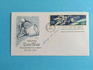 George W.  Low (1926 - 1984) Nasa Admin.  Space Signed Autographed Fdc Very Rare