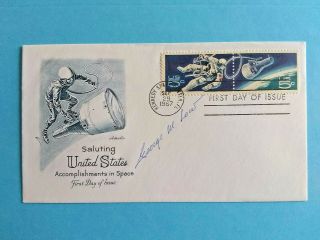 George W.  Low (1926 - 1984) NASA Admin.  Space Signed Autographed FDC VERY RARE 2