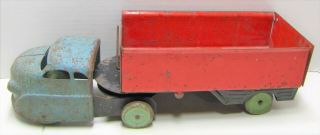 Vintage Wyandotte Toys Pressed Steel Bullet Nose Side Dump Truck 1940 