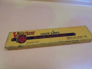 Vintage Victor Hack Saw Blades Tin