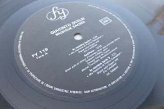 Giacinto Scelsi Musique Sacree French 1st Press FY 119 Rare Post - Modern 1985 LP 2
