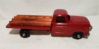 Lmas Hubley 497 Chevy Flat Bed Pick Up Truck W Logs - Repainted