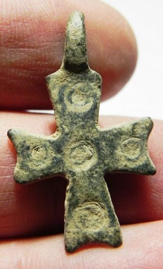 Zurqieh - As11697 - Ancient Byzantine Bronze Cross.  600 A.  D - Jordan
