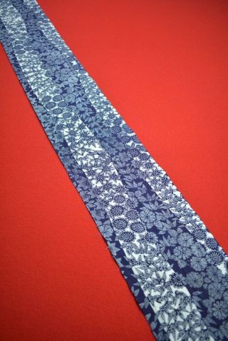BS06/50 Vintage Japanese Fabric Cotton Antique Boro Patch Indigo Blue 76 