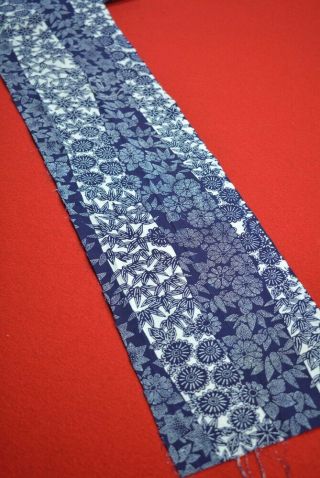 BS06/50 Vintage Japanese Fabric Cotton Antique Boro Patch Indigo Blue 76 