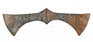 Ancient Rare Viking Kievan Rus Medieval Iron Battle Double Axe 8 - 10th Ad